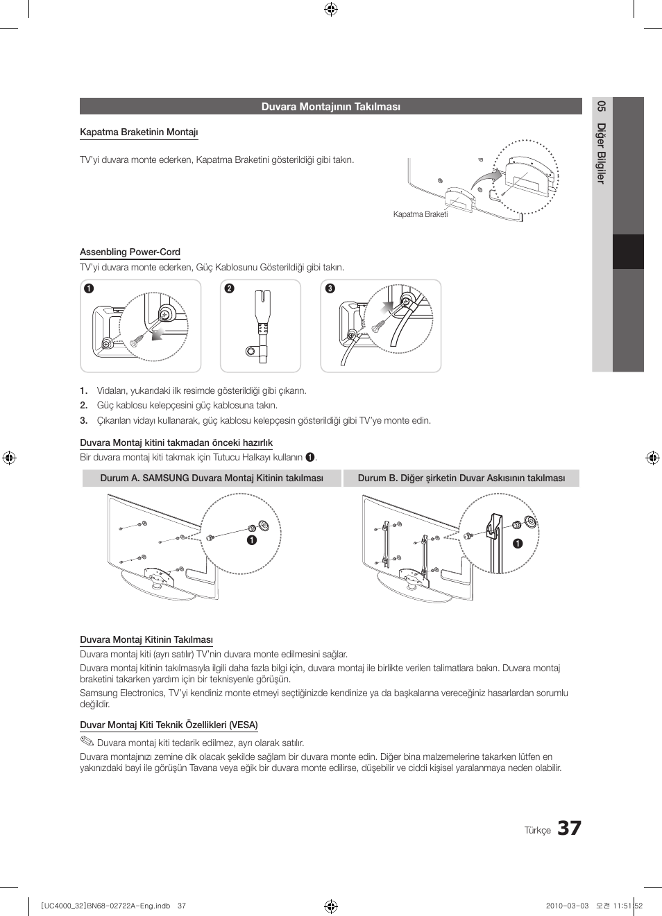 Samsung UE32C4000PW User Manual | Page 257 / 265