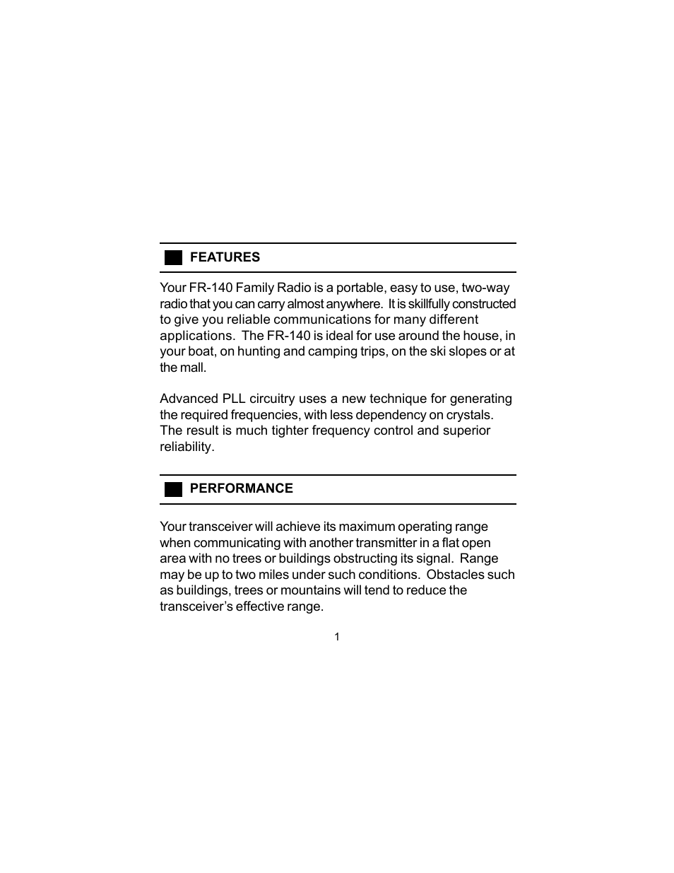 Audiovox FR-140 User Manual | Page 3 / 22