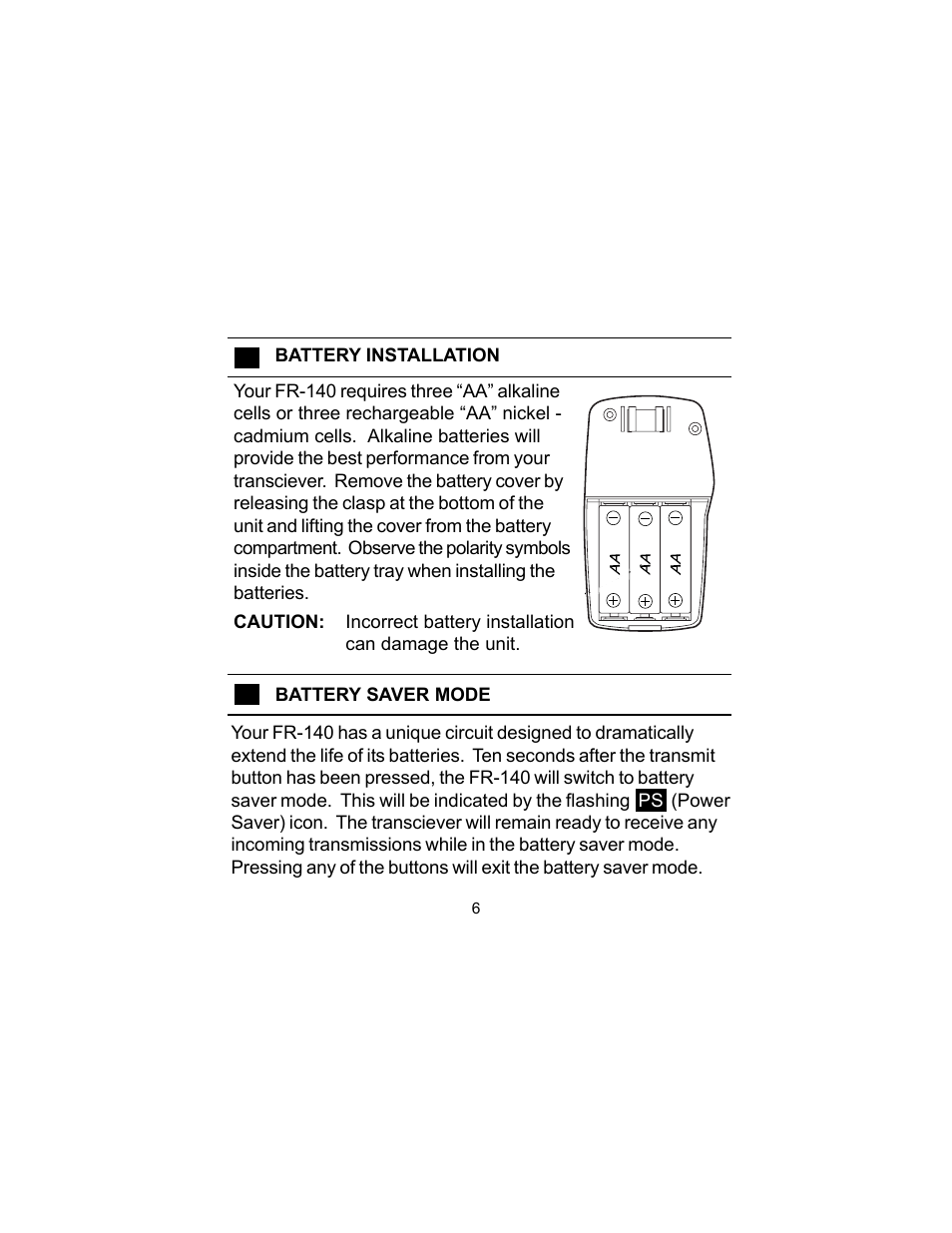 Audiovox FR-140 User Manual | Page 8 / 22