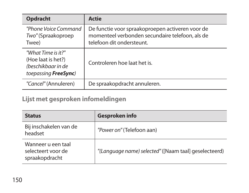 Samsung HM3700 User Manual | Page 152 / 173