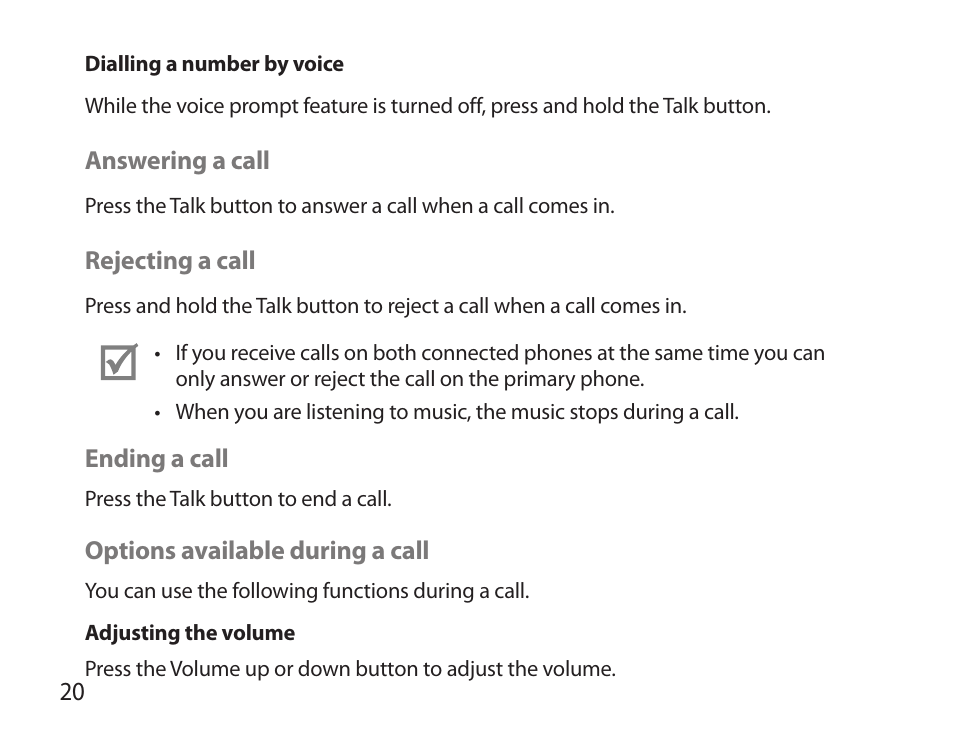 Samsung HM3700 User Manual | Page 22 / 173