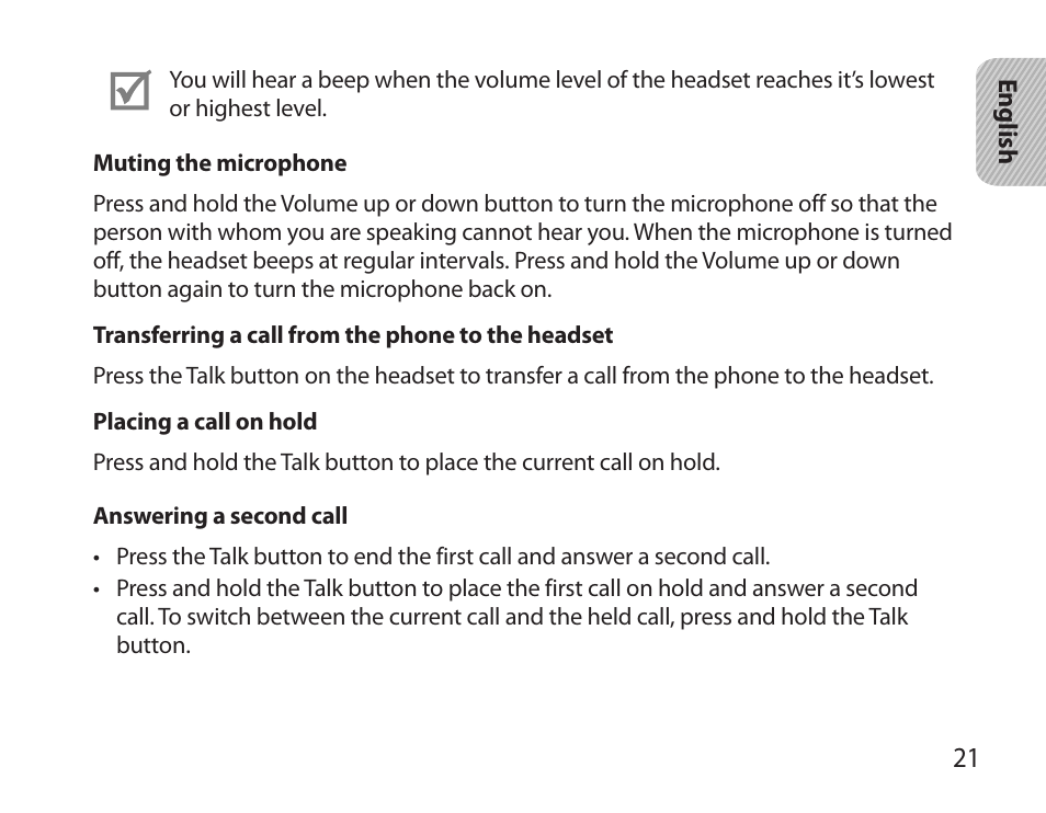 Samsung HM3700 User Manual | Page 23 / 173