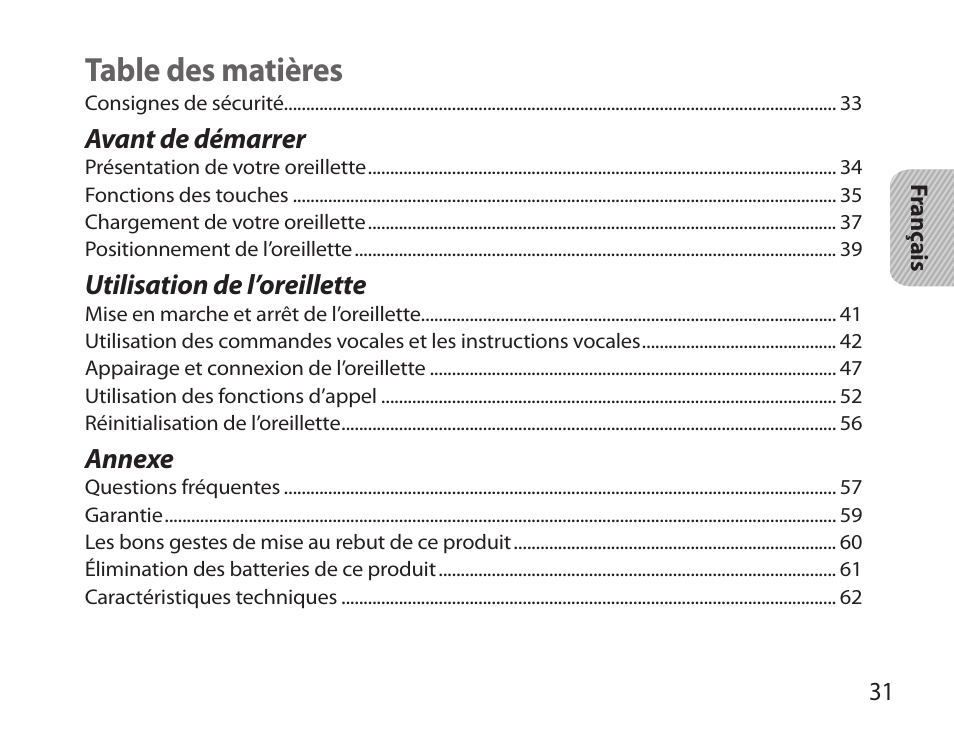 Samsung HM3700 User Manual | Page 33 / 173