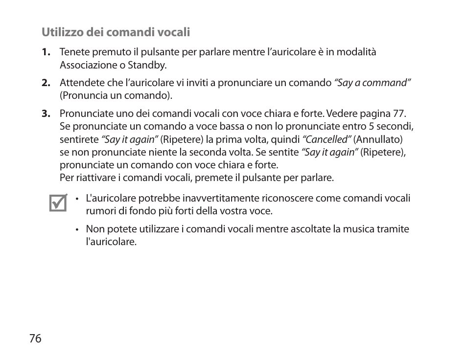 Samsung HM3700 User Manual | Page 78 / 173