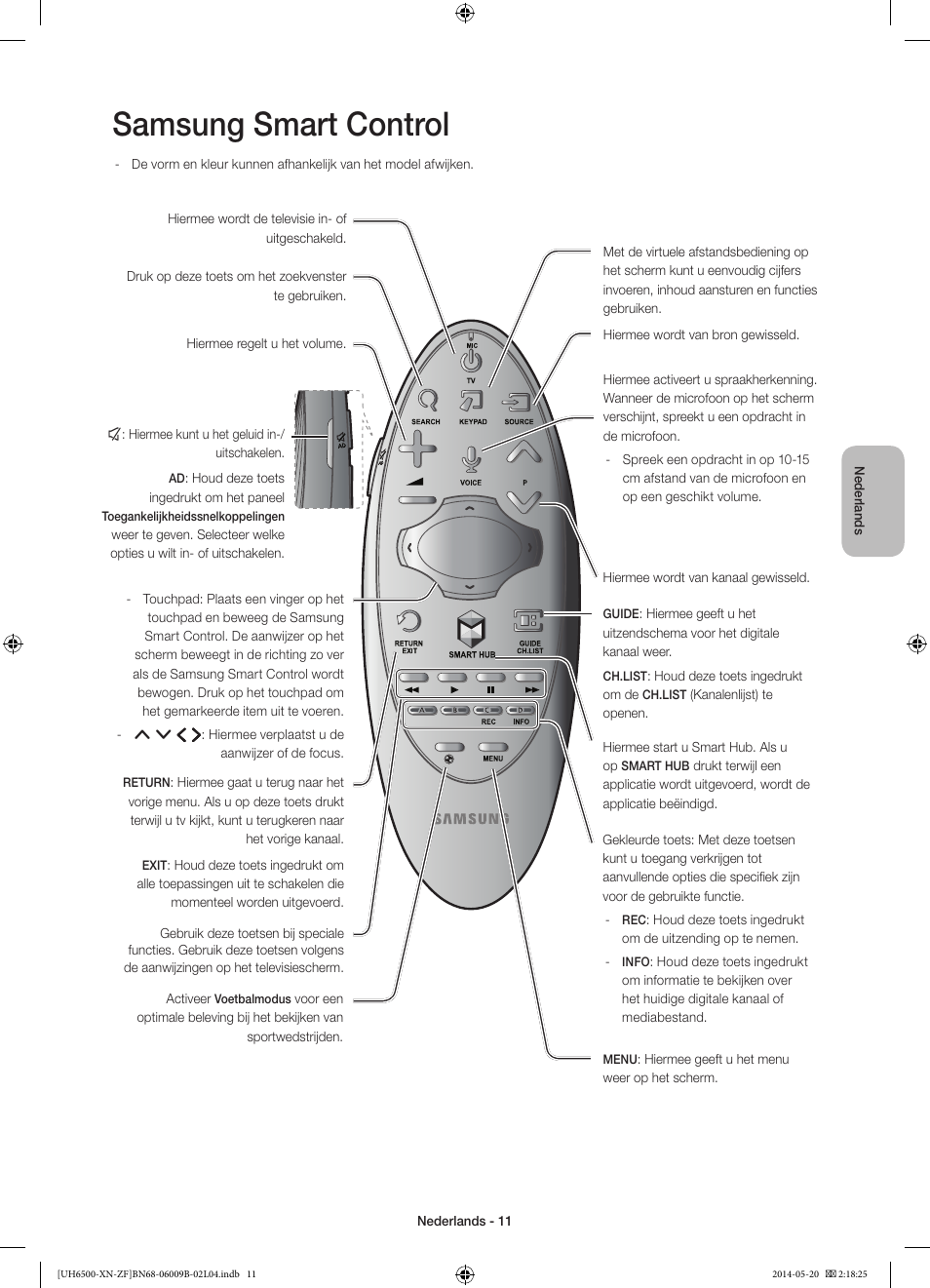 Samsung smart control | Samsung UE55H6650SL User Manual | Page 77 / 89