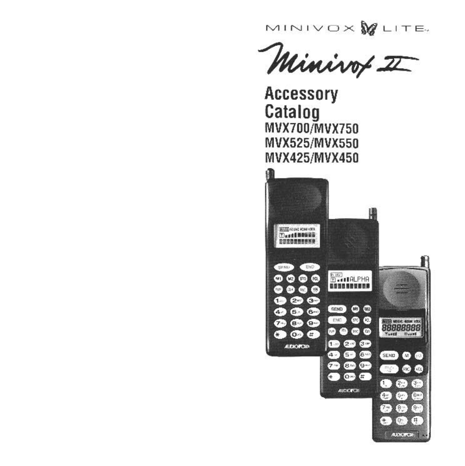 Accessory catalog | Audiovox Prestige PR-140 User Manual | Page 18 / 20