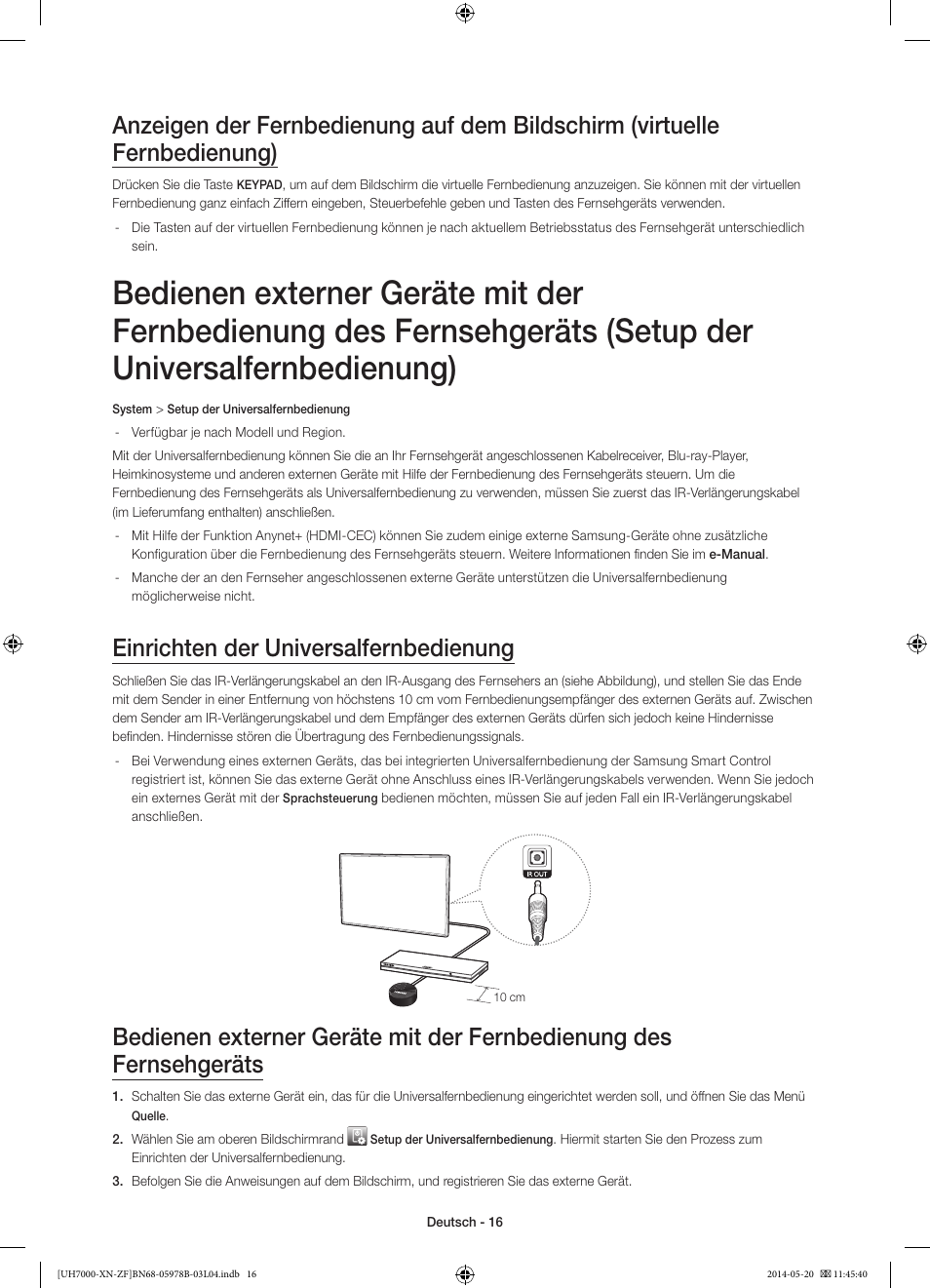 Einrichten der universalfernbedienung | Samsung UE60H7000SL User Manual | Page 60 / 89