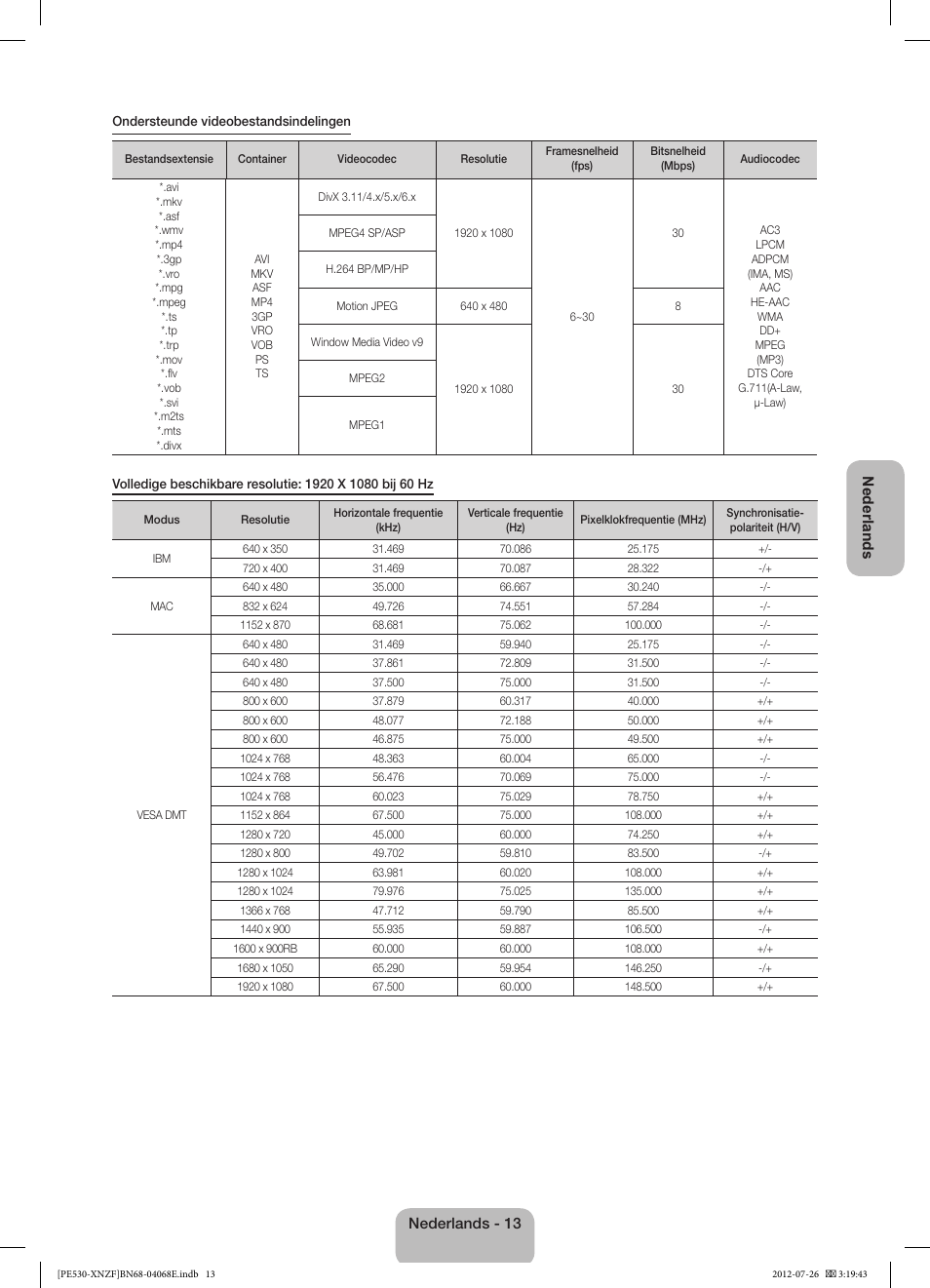 Samsung PS60E530A3W User Manual | Page 49 / 49