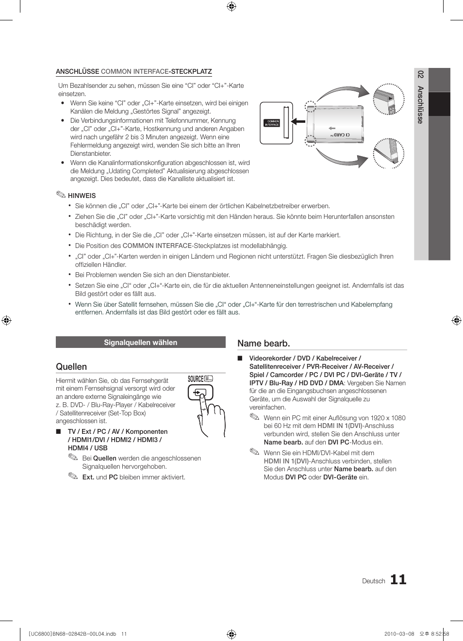Samsung UE46C6820US User Manual | Page 135 / 249