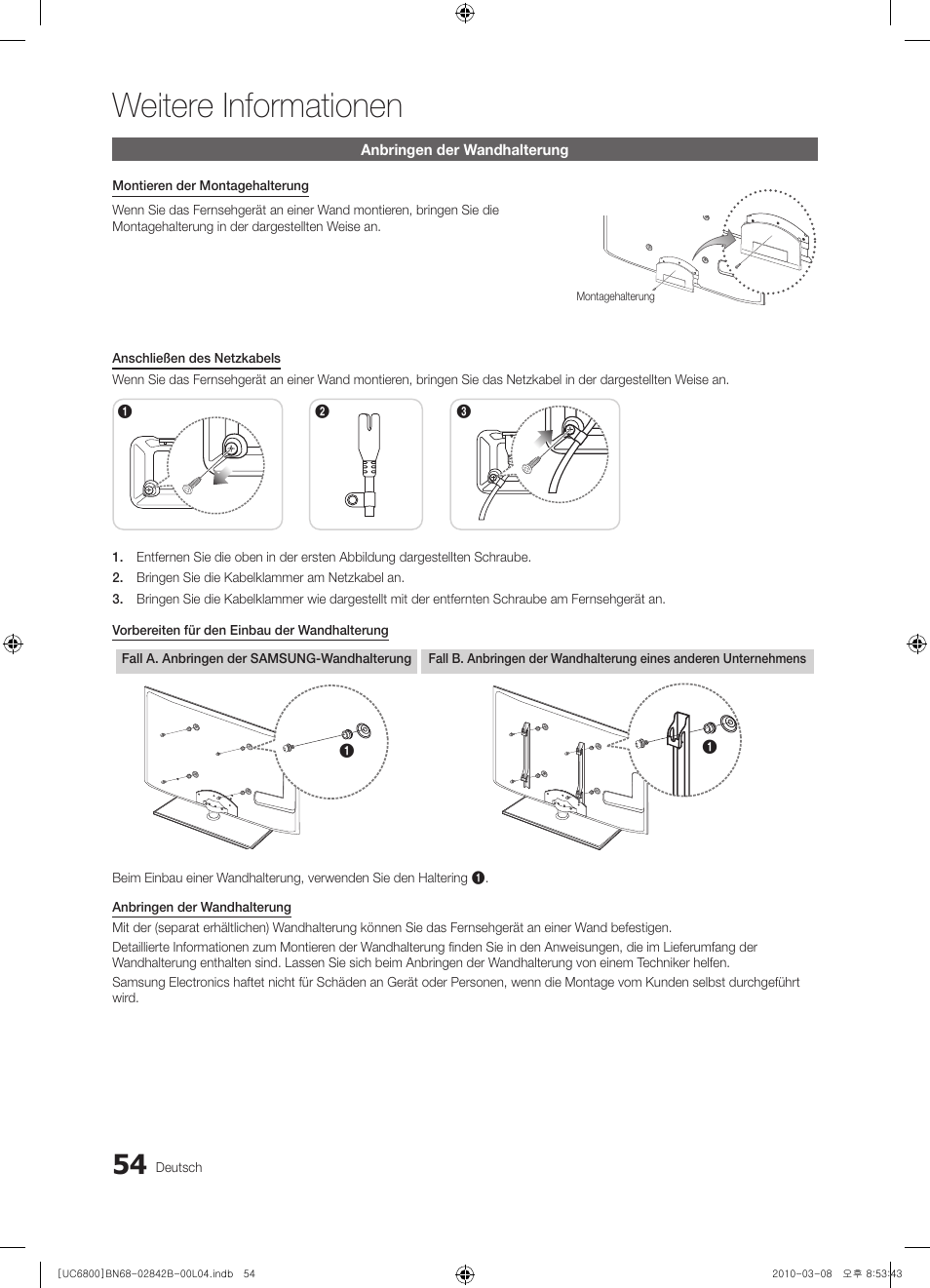 Weitere informationen | Samsung UE46C6820US User Manual | Page 178 / 249