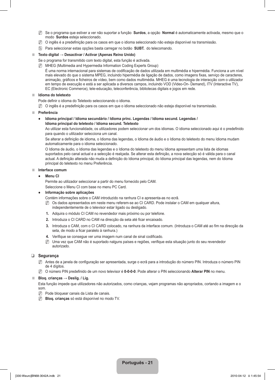 Samsung LE22C330F2W User Manual | Page 125 / 212