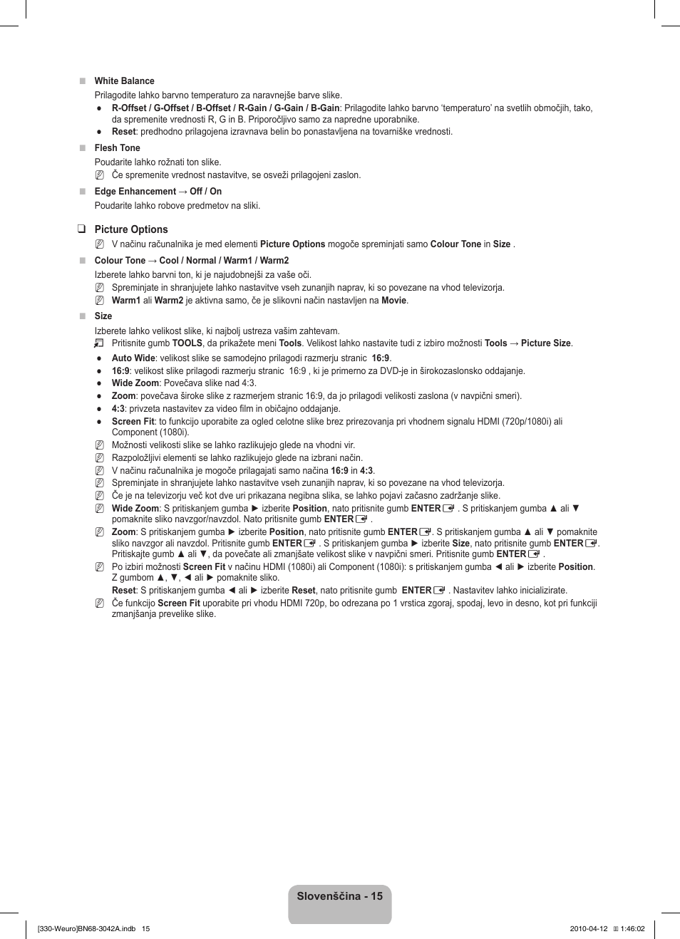 Samsung LE22C330F2W User Manual | Page 153 / 212