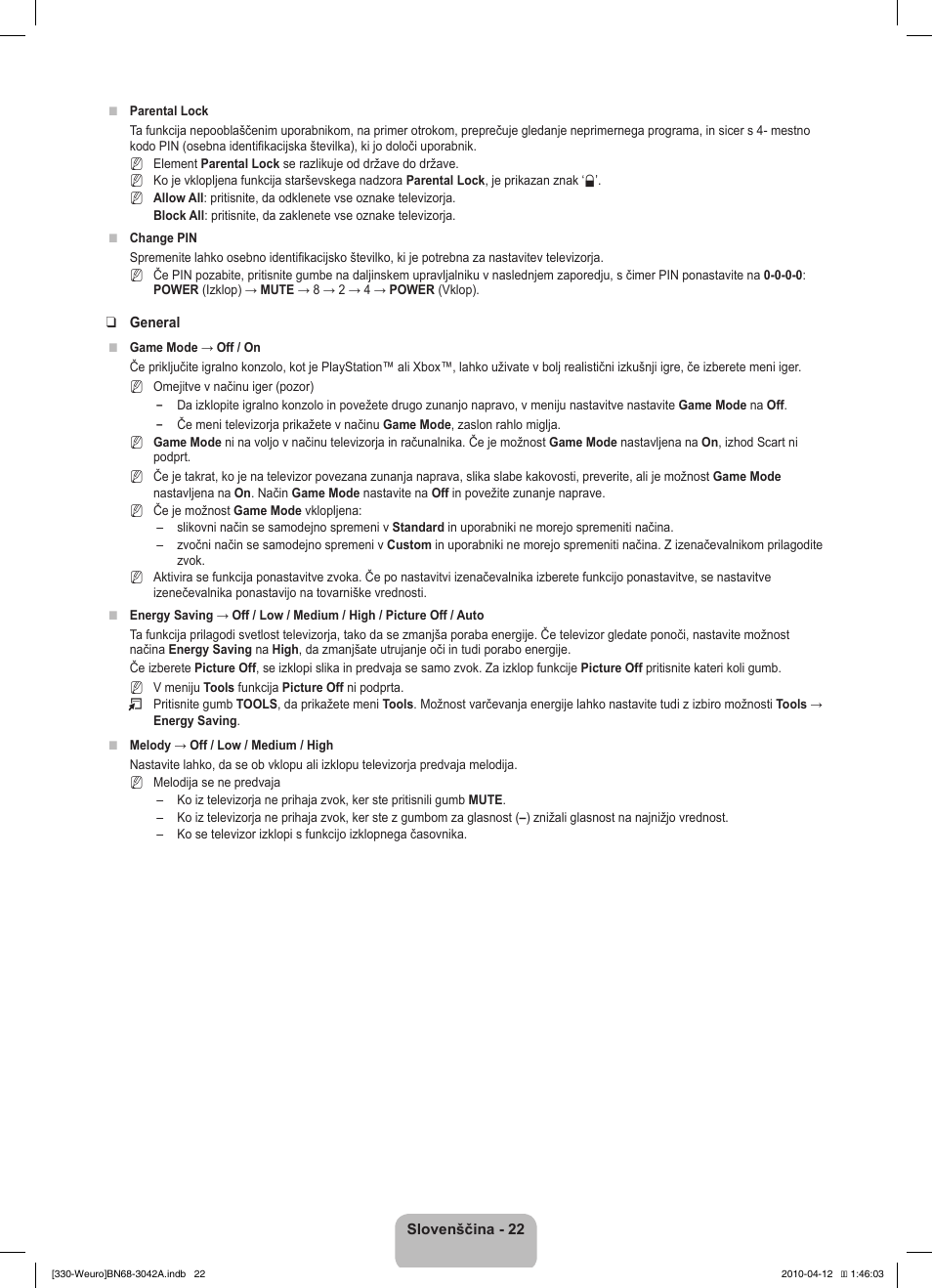 Samsung LE22C330F2W User Manual | Page 160 / 212