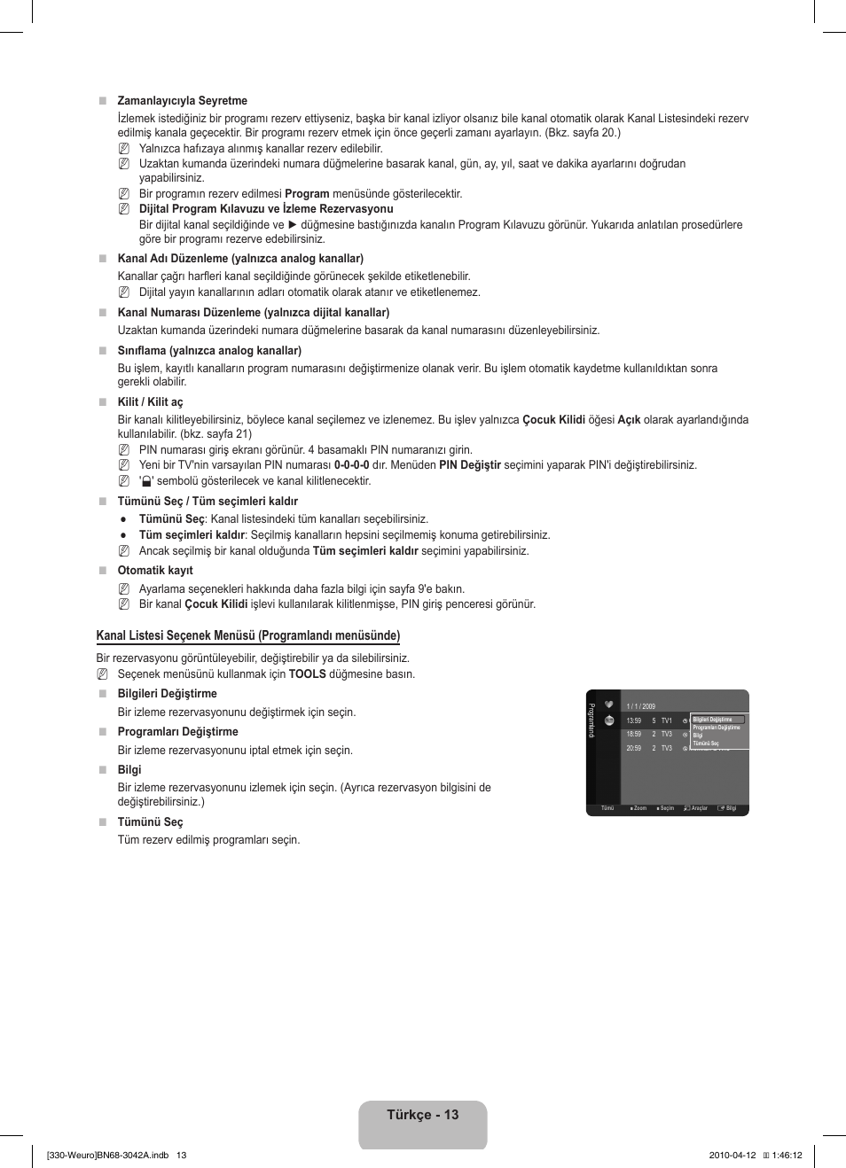 Samsung LE22C330F2W User Manual | Page 185 / 212