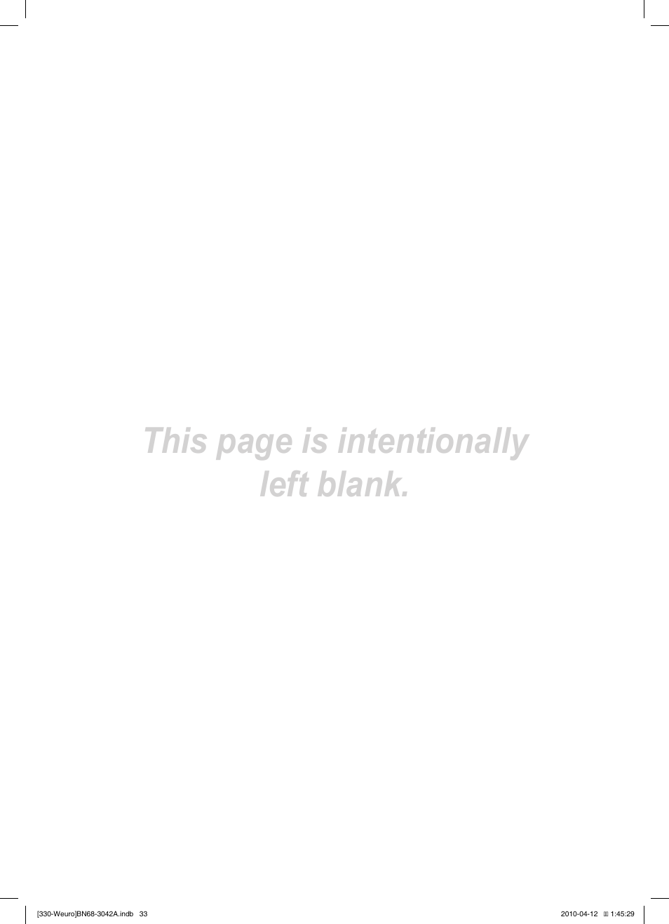 This page is intentionally left blank | Samsung LE22C330F2W User Manual | Page 35 / 212