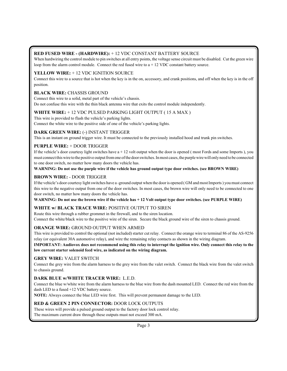 Audiovox APS-15R User Manual | Page 4 / 19