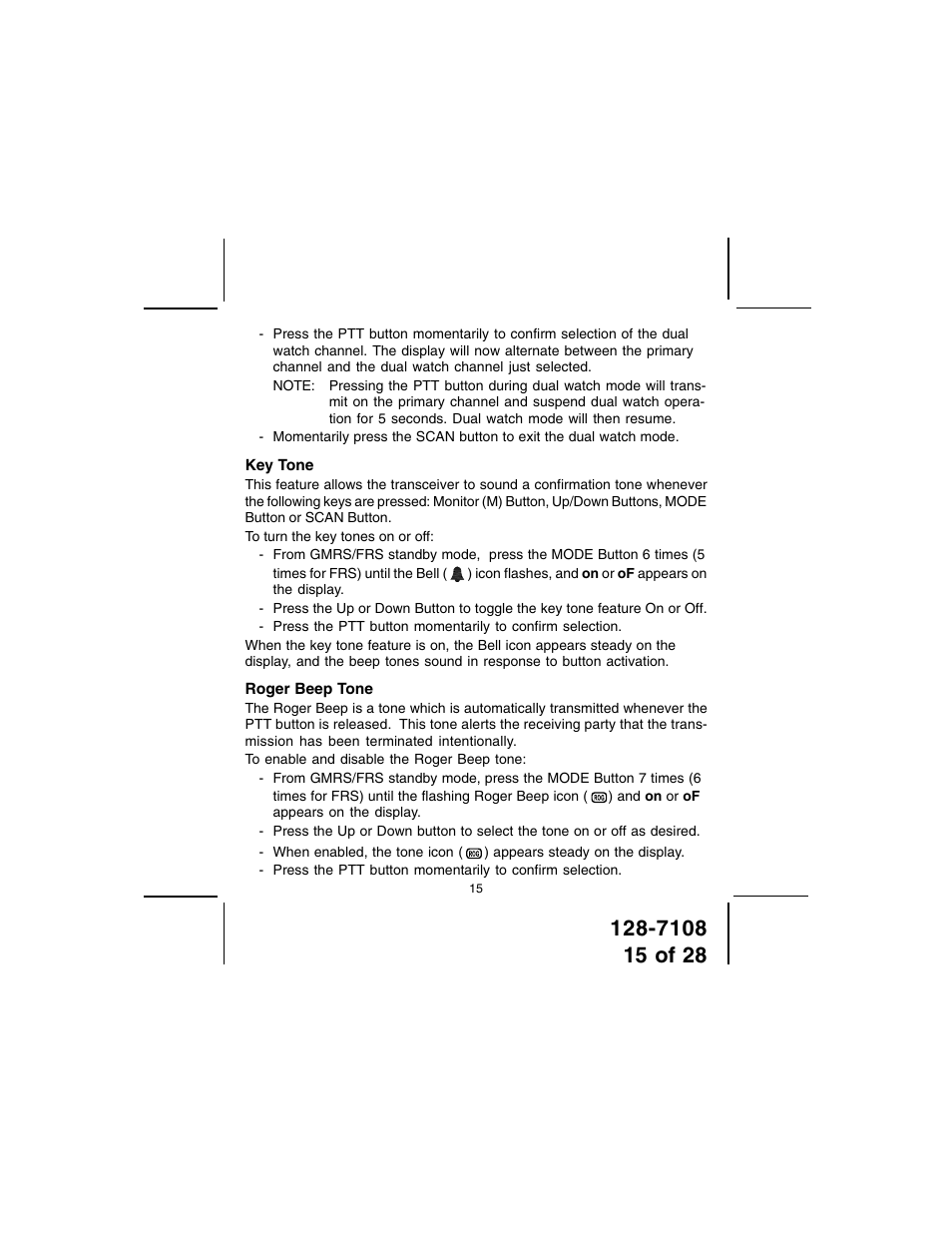 Audiovox GMRS500SLK User Manual | Page 15 / 28