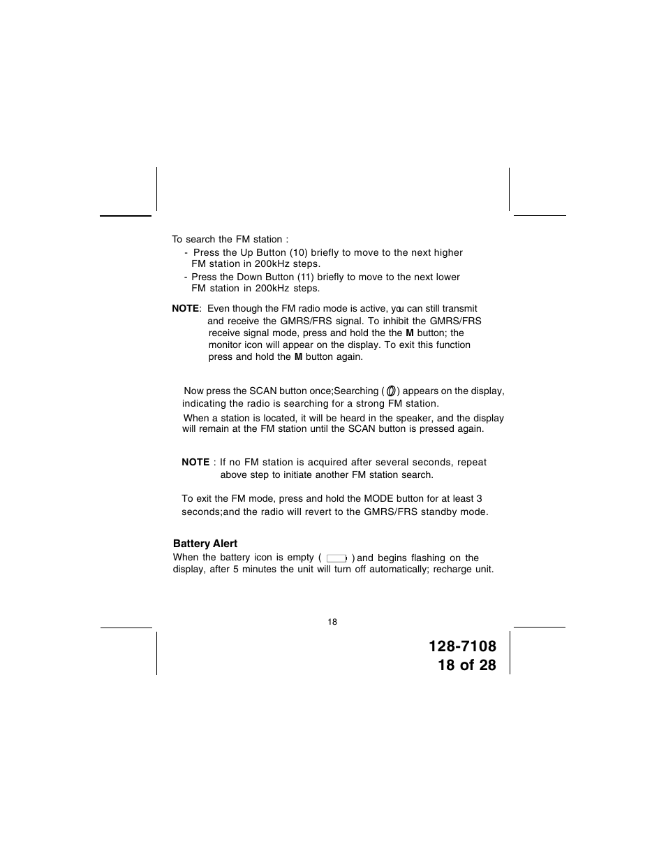 Audiovox GMRS500SLK User Manual | Page 18 / 28