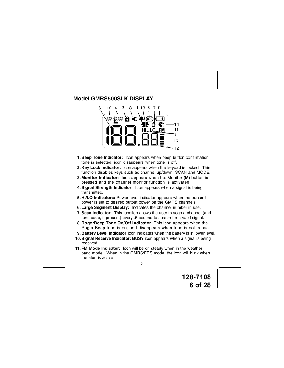 Audiovox GMRS500SLK User Manual | Page 6 / 28