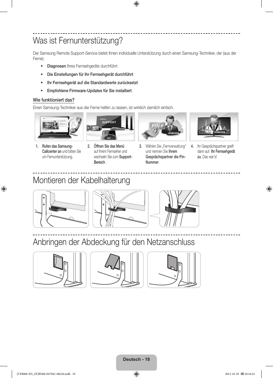 Was ist fernunterstützung | Samsung UE46F8000SL User Manual | Page 66 / 97