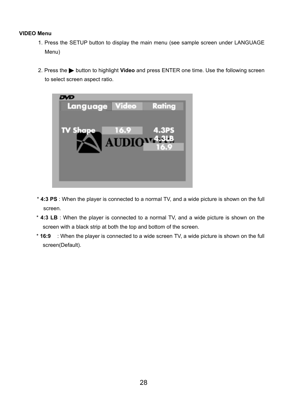 Audiovox VE926 User Manual | Page 29 / 33