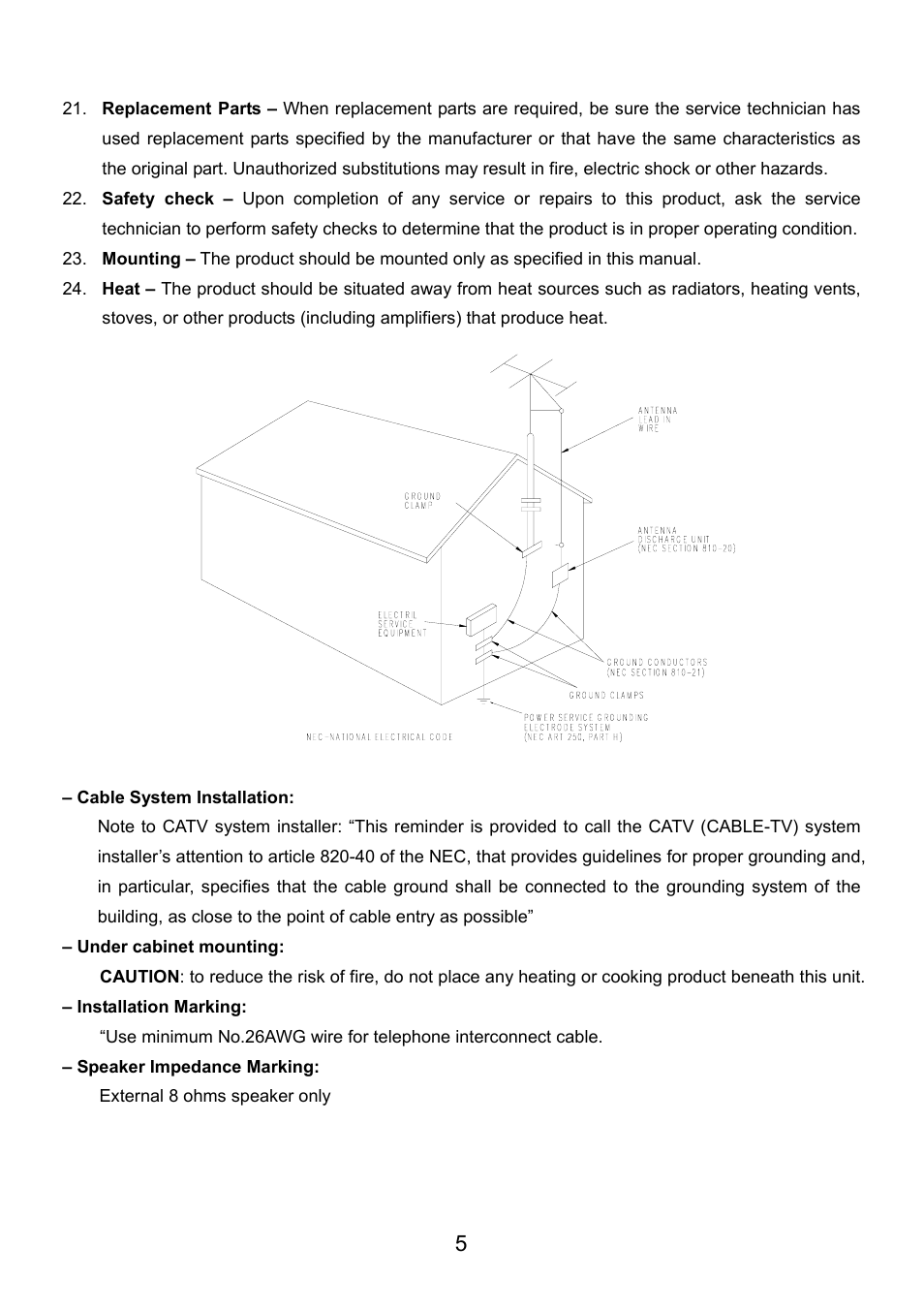 Audiovox VE926 User Manual | Page 6 / 33