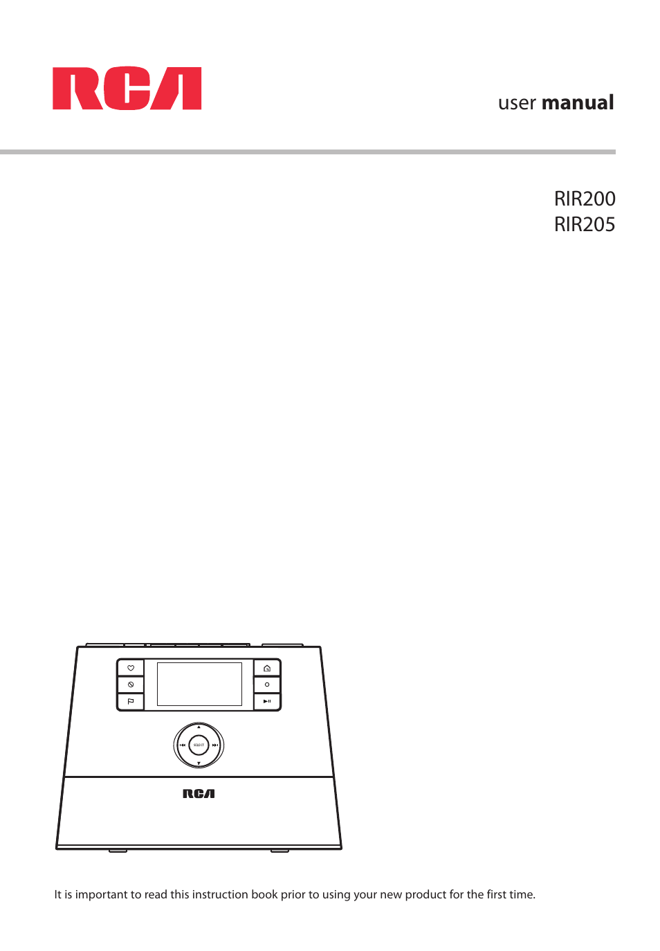 Audiovox RCA RIR200 User Manual | 36 pages