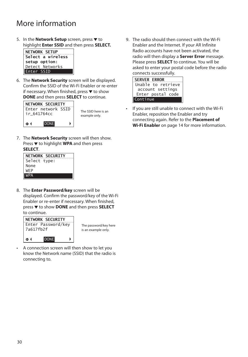 More information | Audiovox RCA RIR200 User Manual | Page 30 / 36