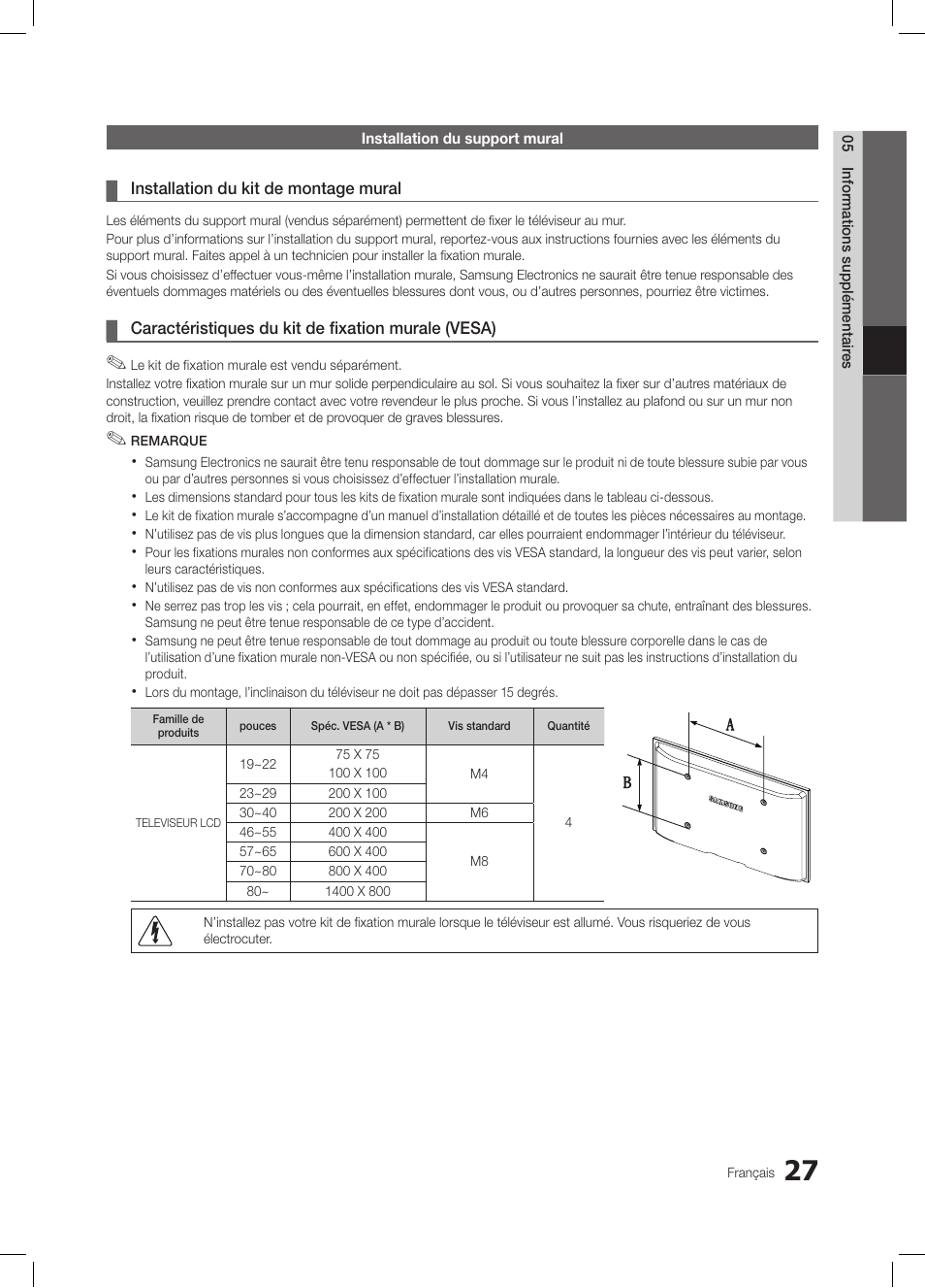 Samsung LE19C350D1W User Manual | Page 60 / 133