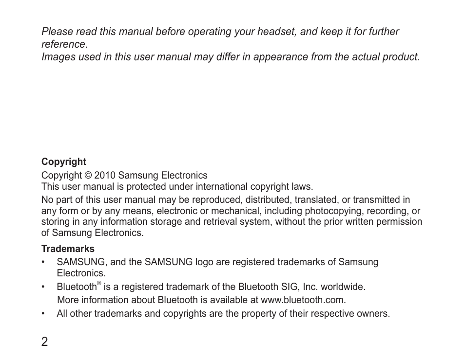 Samsung BHM1100 User Manual | Page 4 / 125