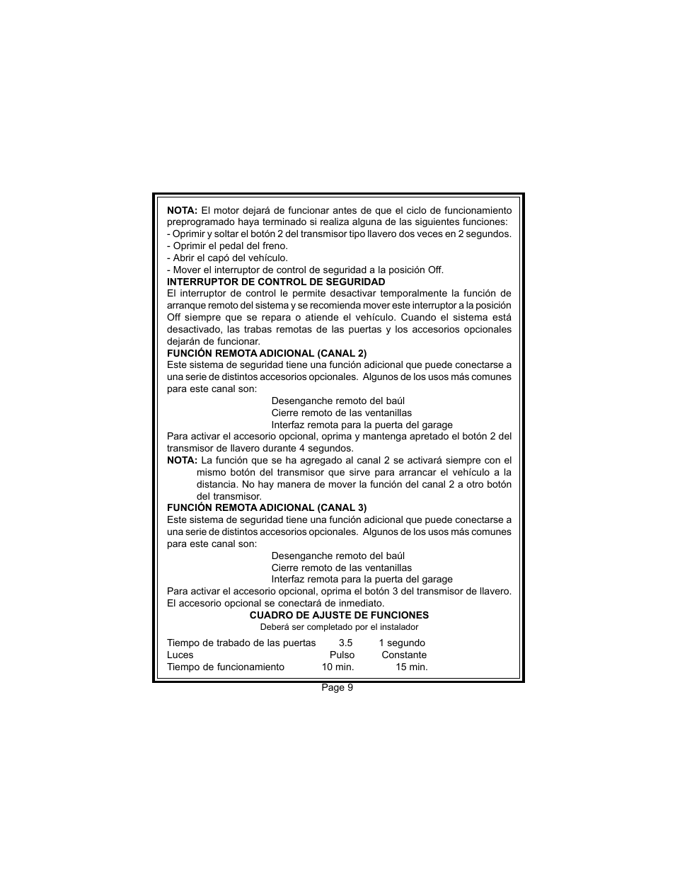 Audiovox APS 650RS User Manual | Page 11 / 12