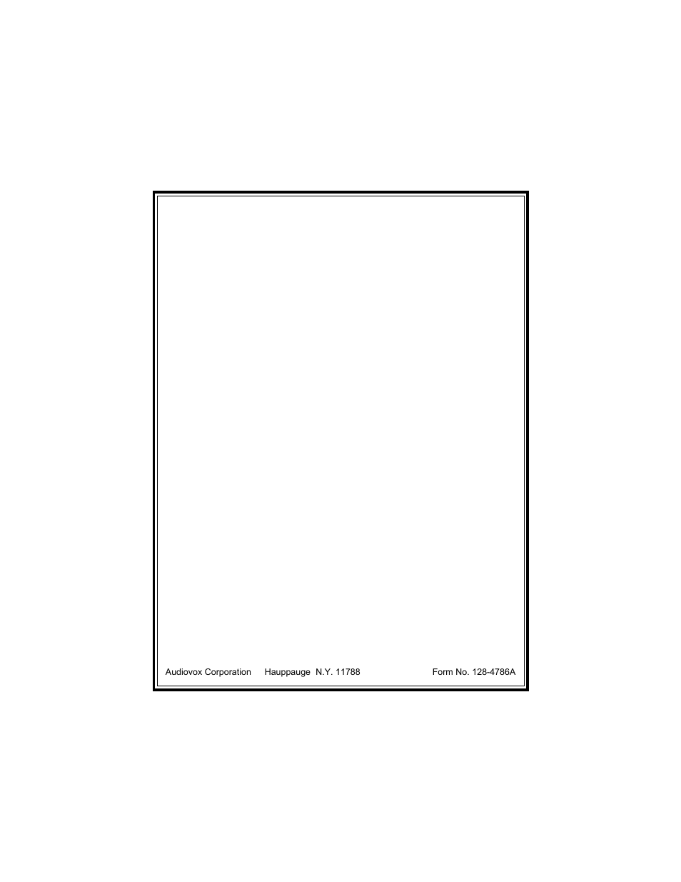 Audiovox APS 650RS User Manual | Page 12 / 12