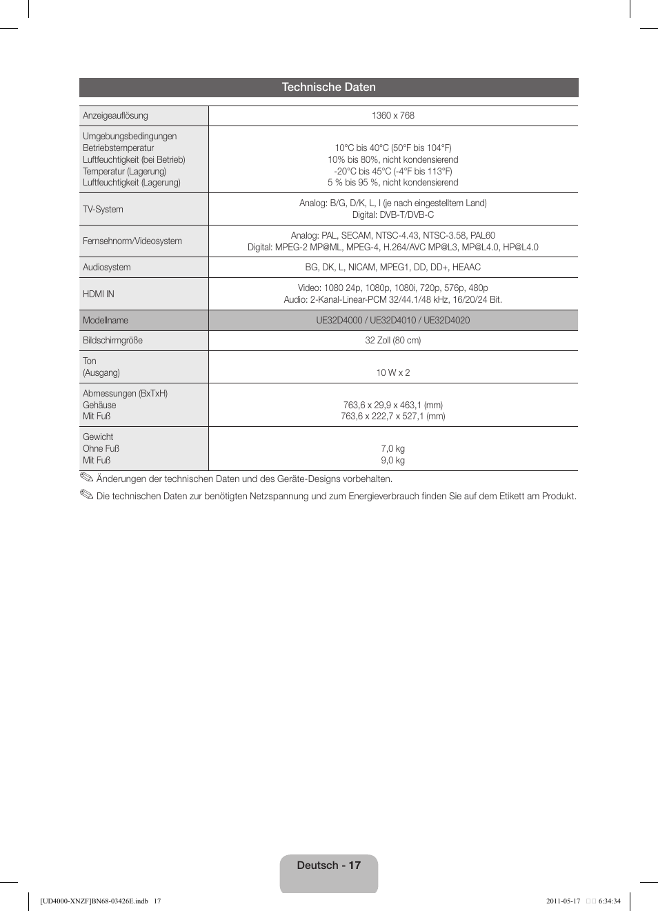 Samsung UE32D4000NW User Manual | Page 49 / 65