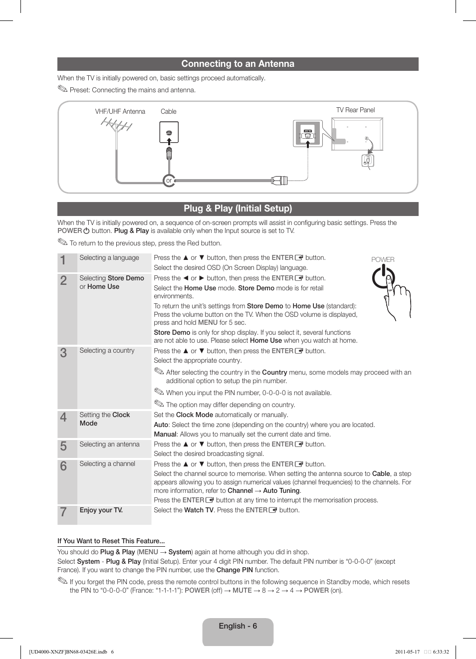 Samsung UE32D4000NW User Manual | Page 6 / 65