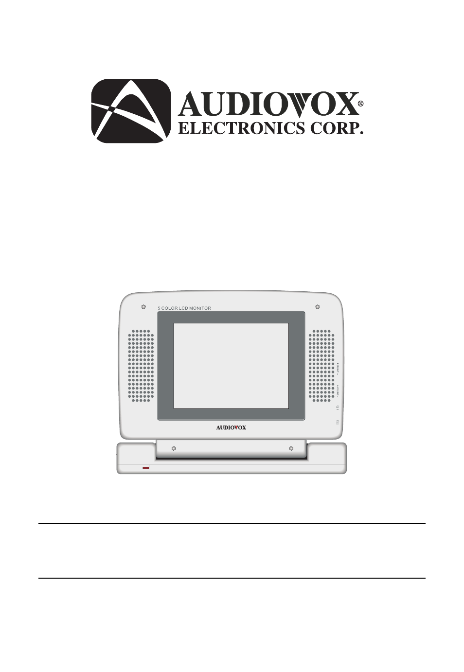 Audiovox EX50 User Manual | 8 pages