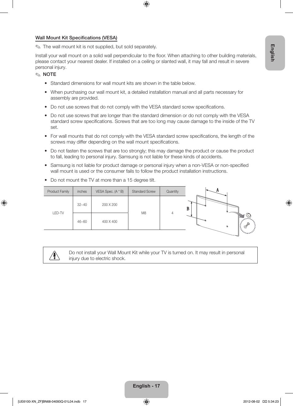 Samsung UE46ES6100W User Manual | Page 17 / 90