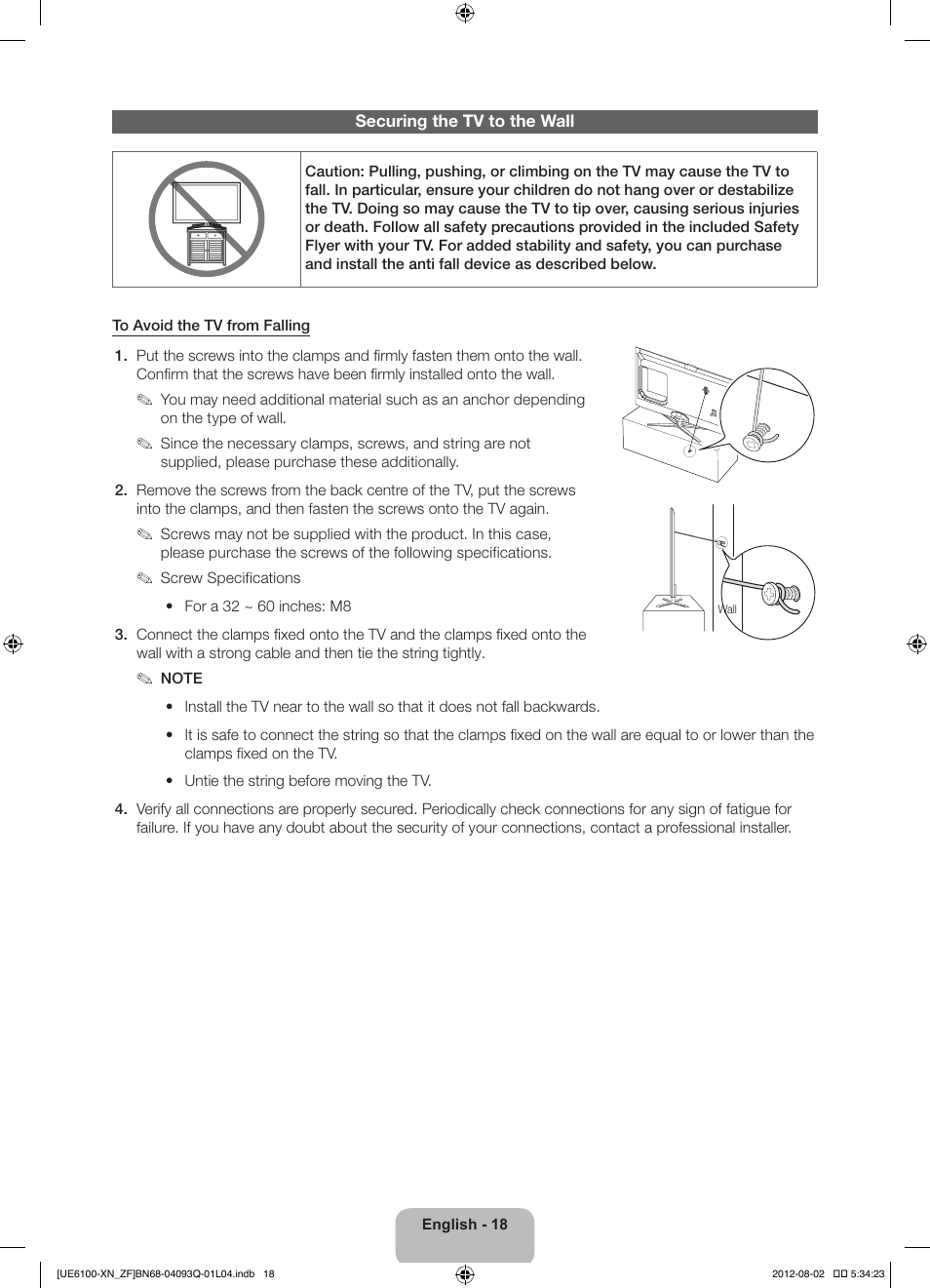 Samsung UE46ES6100W User Manual | Page 18 / 90