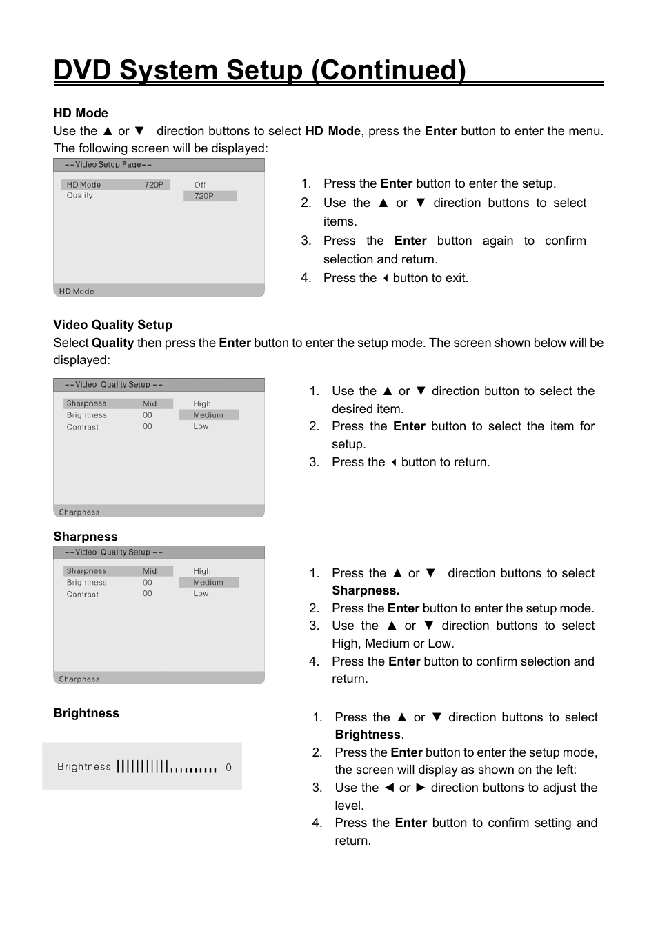 Dvd system setup (continued) | Audiovox FPE2706DV User Manual | Page 40 / 44