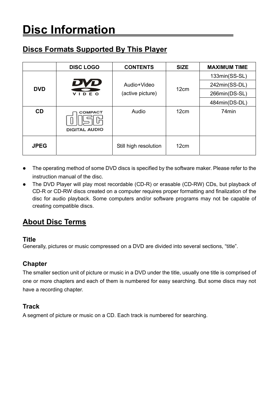 Audiovox FPE2706DV User Manual | Page 6 / 44