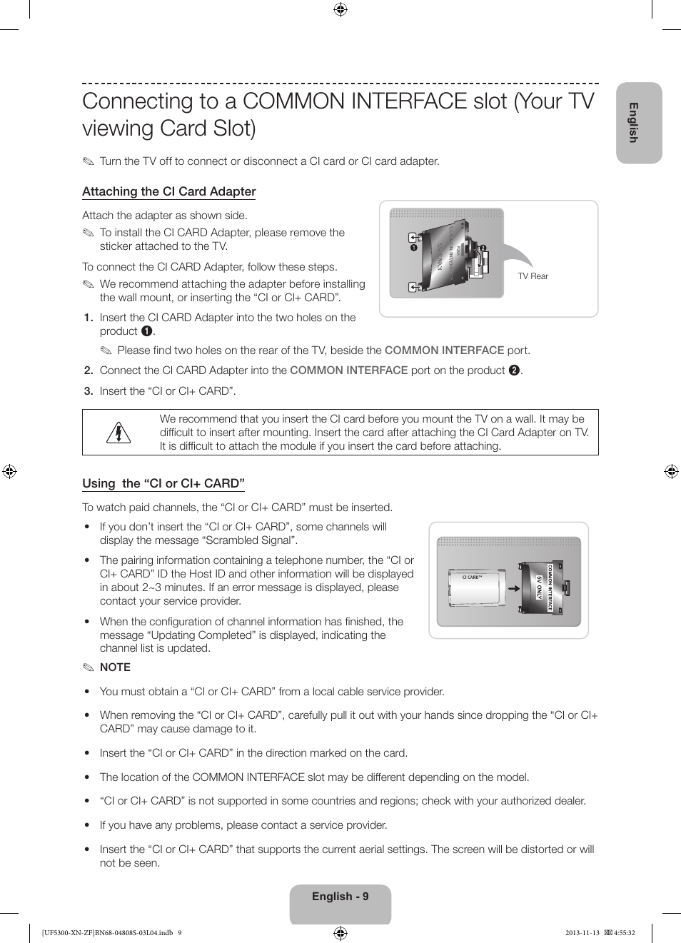 Samsung UE32F5300AW User Manual | Page 9 / 81