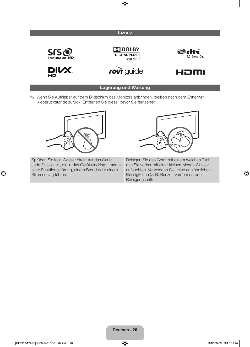 Samsung UE40ES6900S User Manual | Page 64 / 91