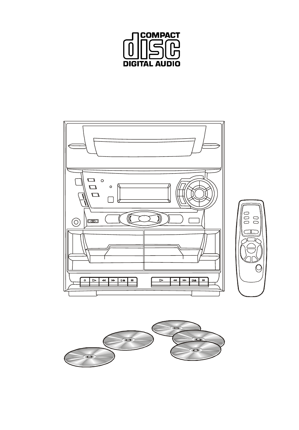 Audiovox 5 CD MINI HI-FI SYSTEM User Manual | 62 pages