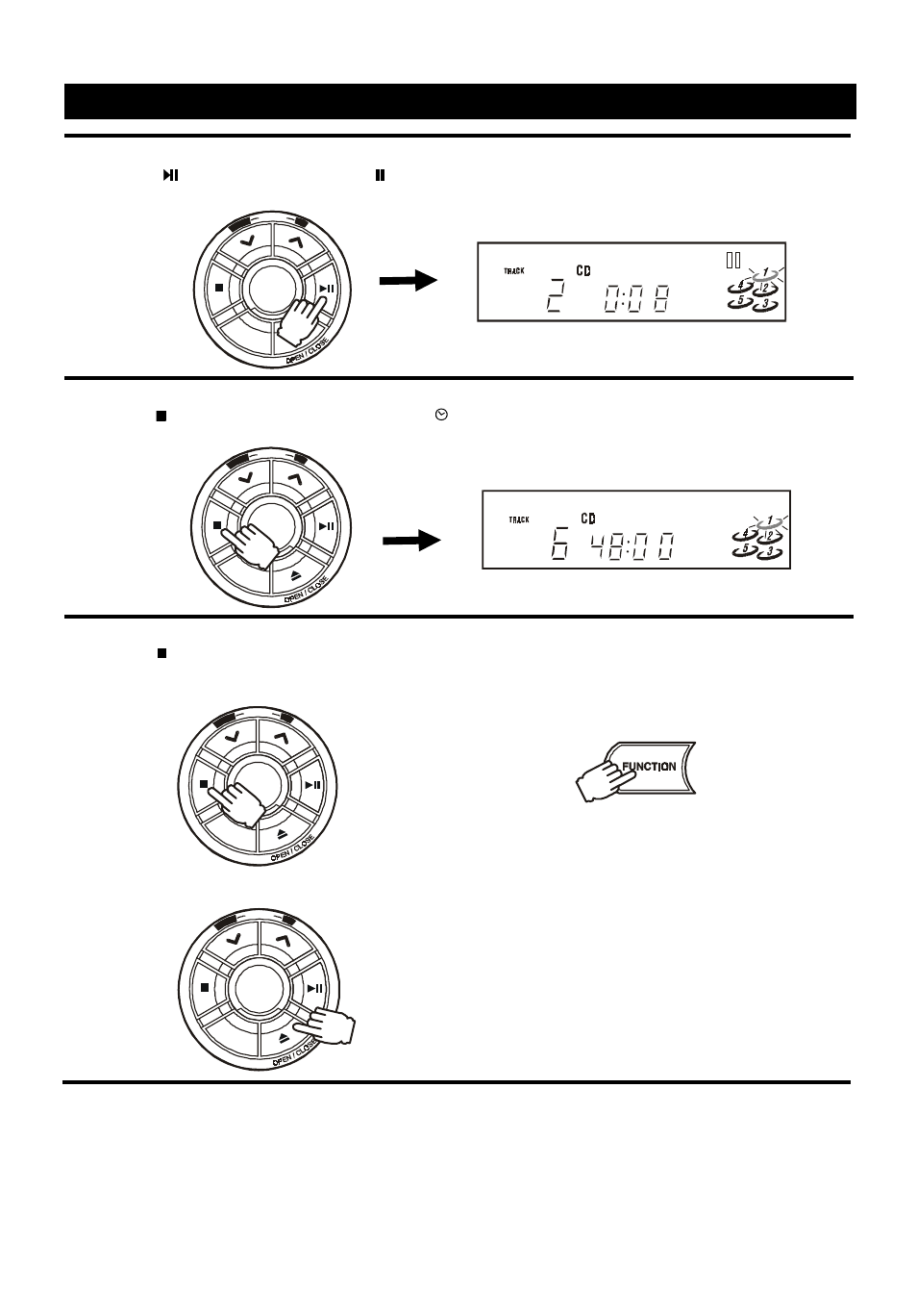 Stopping and cancelling programmed playback | Audiovox 5 CD MINI HI-FI SYSTEM User Manual | Page 16 / 62