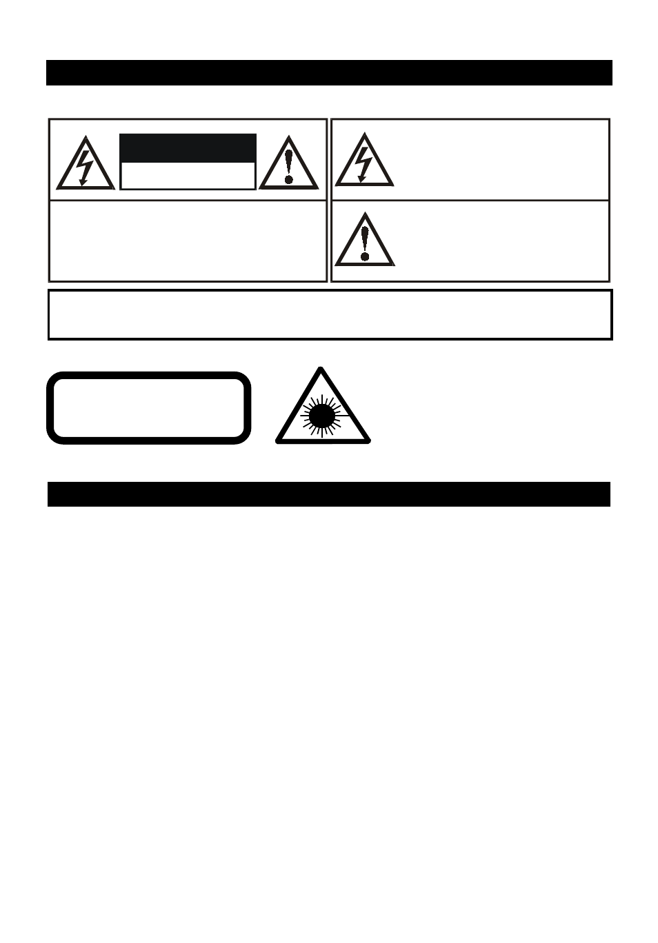 Precaution, Warning | Audiovox 5 CD MINI HI-FI SYSTEM User Manual | Page 2 / 62