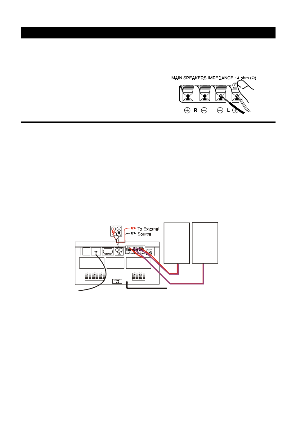 System connections | Audiovox 5 CD MINI HI-FI SYSTEM User Manual | Page 3 / 62