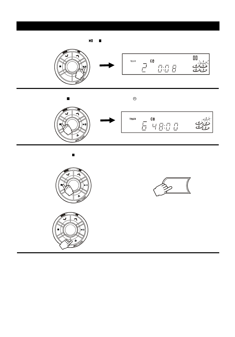 Arrêt et annulation de la lecture programmée, Function | Audiovox 5 CD MINI HI-FI SYSTEM User Manual | Page 37 / 62