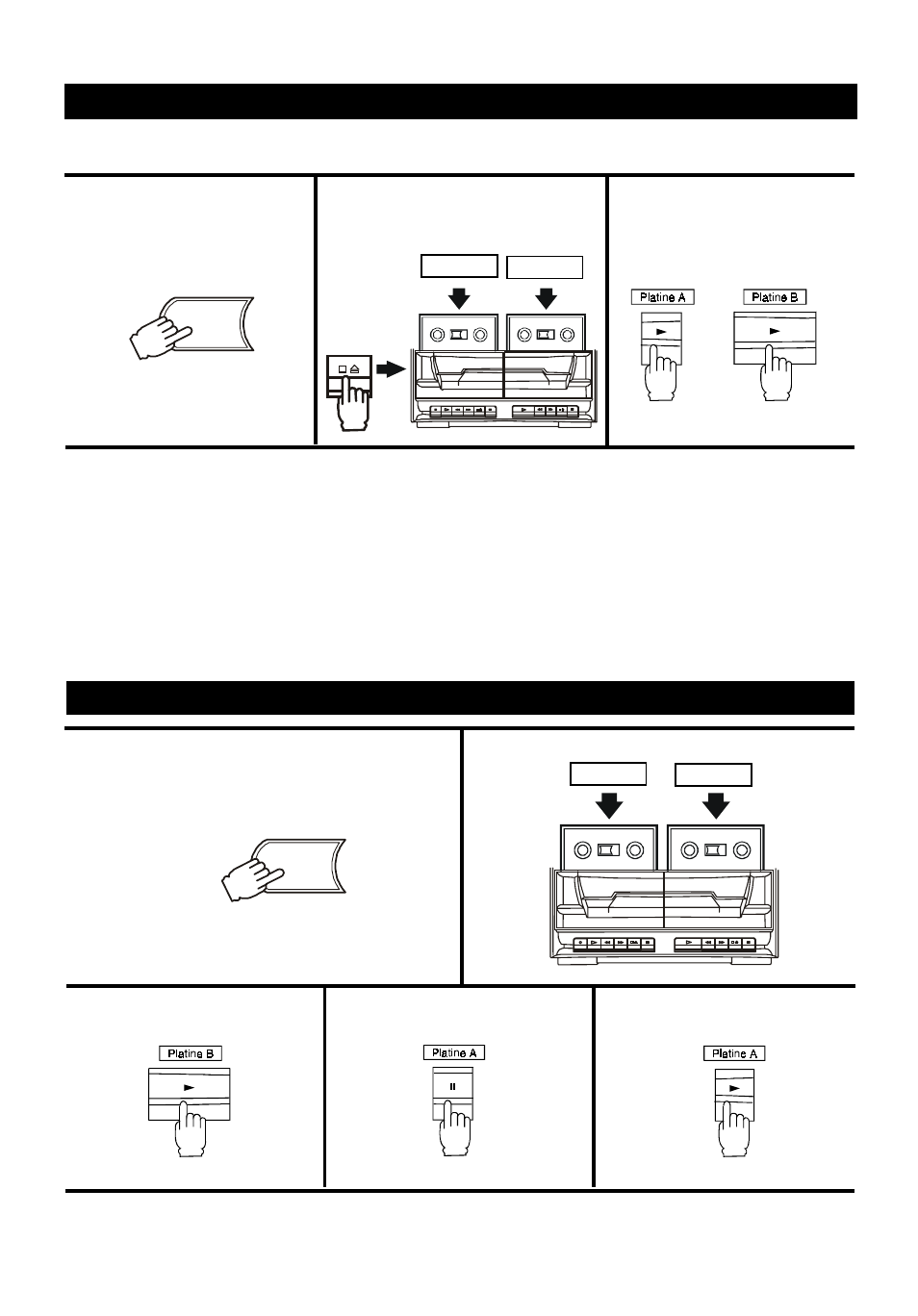 Lecture d’une cassette, Lecture consécutive | Audiovox 5 CD MINI HI-FI SYSTEM User Manual | Page 38 / 62