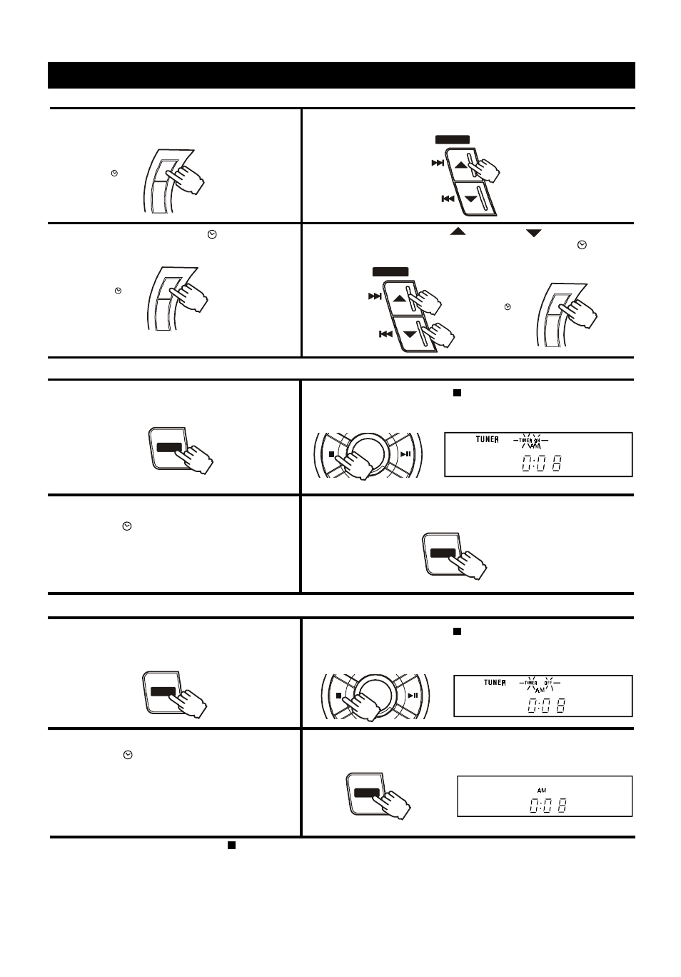 Ajuste del reloj, Preset | Audiovox 5 CD MINI HI-FI SYSTEM User Manual | Page 48 / 62