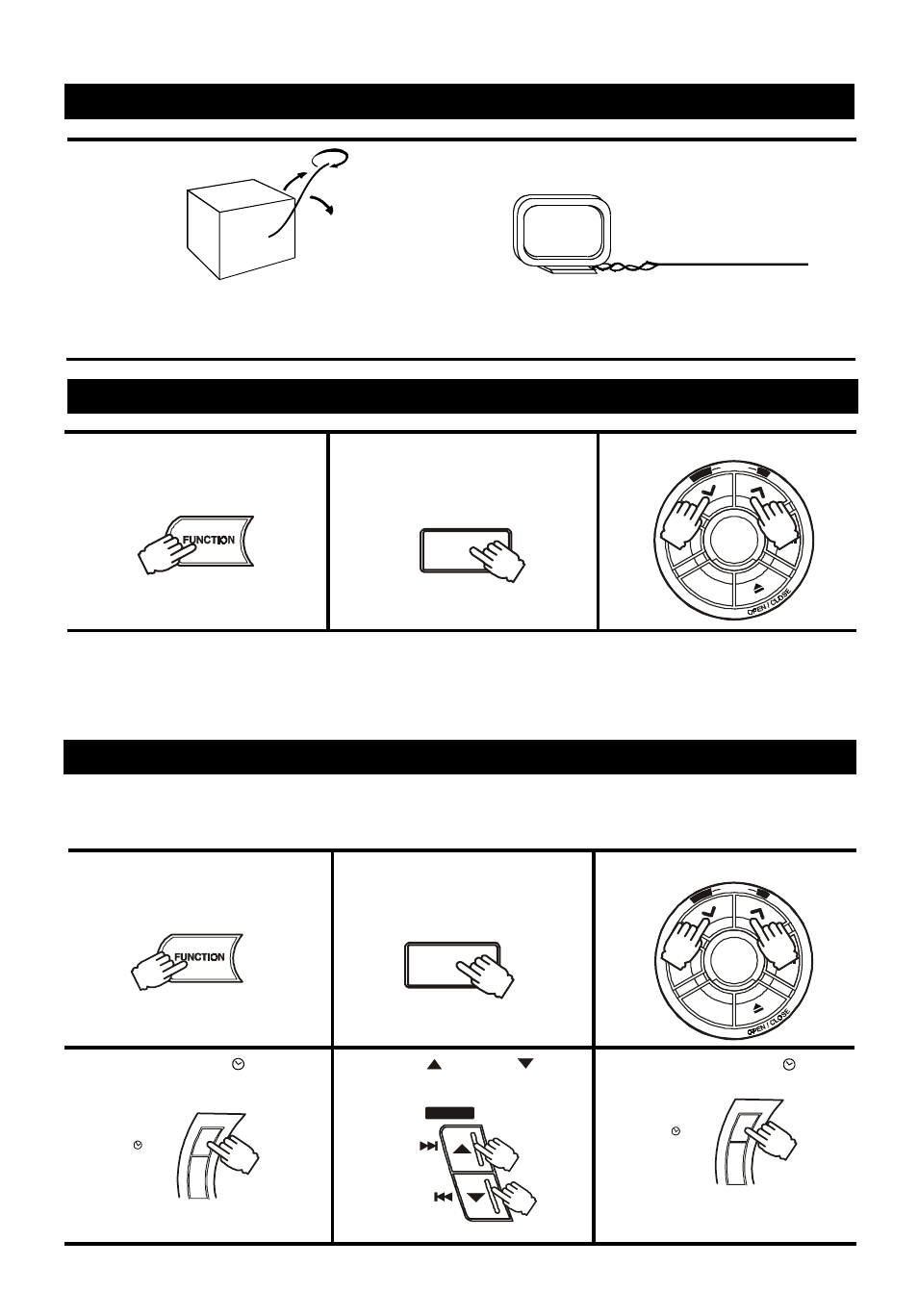 Tuning into a station manually, Presetting stations, For better reception | Preset, Then, repeat steps 2 to 6, Press the, Band | Audiovox 5 CD MINI HI-FI SYSTEM User Manual | Page 9 / 62