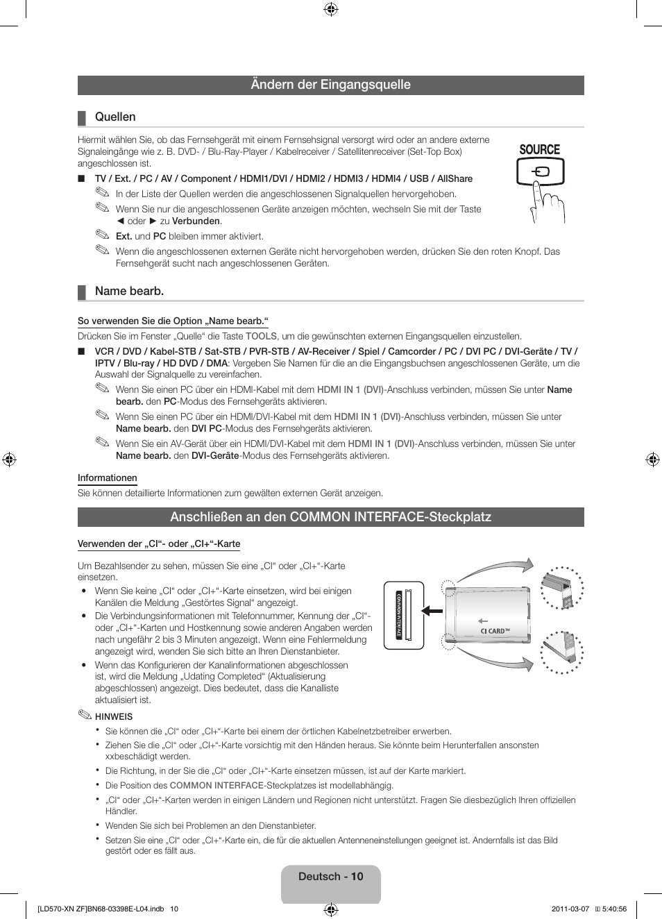 Samsung LE32D570K2S User Manual | Page 42 / 65